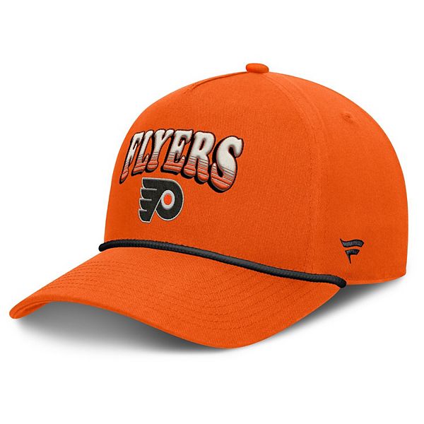 Men's Fanatics Orange Philadelphia Flyers Decades Collection A-Frame Rope Adjustable Hat Fanatics