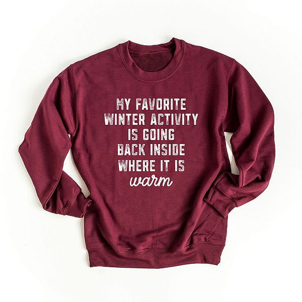 My Favorite Winter Activity Sweatshirt Simply Sage Market