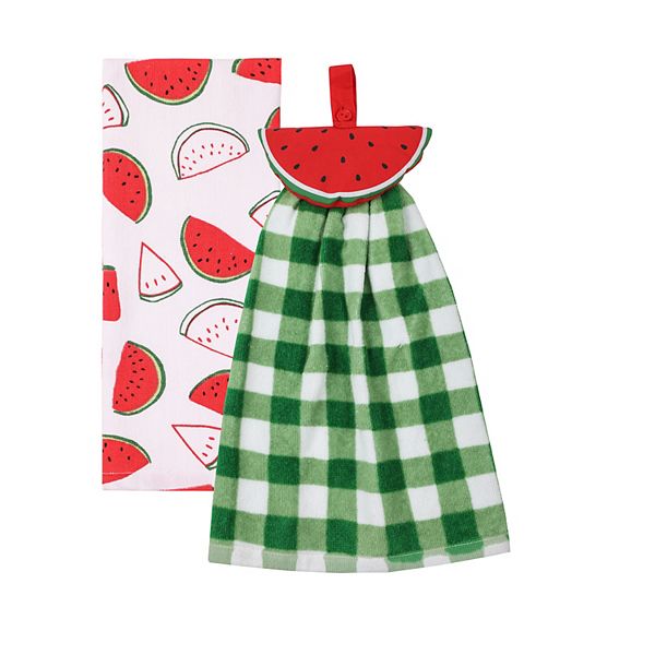 Celebrate Together™ Summer Tie Top Watermelon 2-pack Kitchen Towel Set Celebrate Together