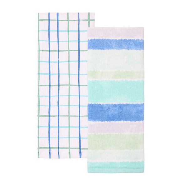 Celebrate Together™ Summer Cool Tie-Dye Stripe 2-pack Kitchen Towel Set Celebrate Together