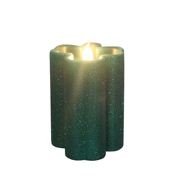 Celebrate Together™ St. Patrick's Day Shamrock LED Glitter Pillar Candle Celebrate Together