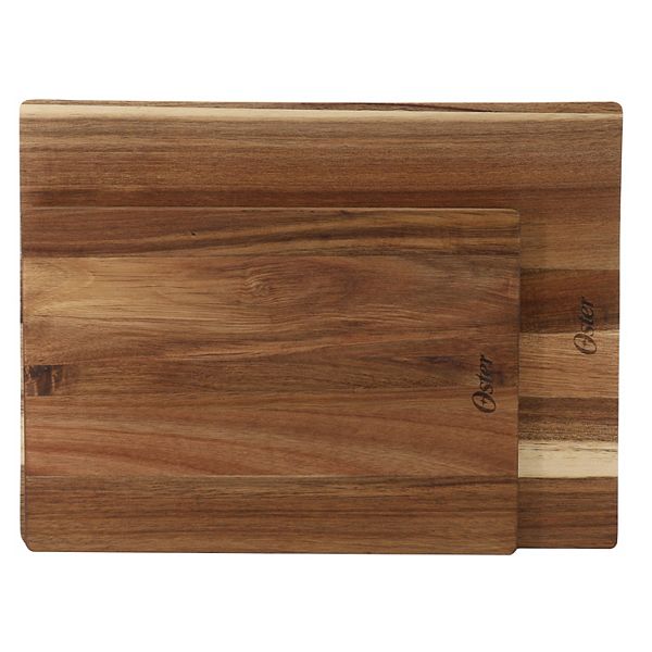 Thornwood 2 Piece 16 Inch and 13 Inch Acacia Wood Cutting Board Set Oster Cocina