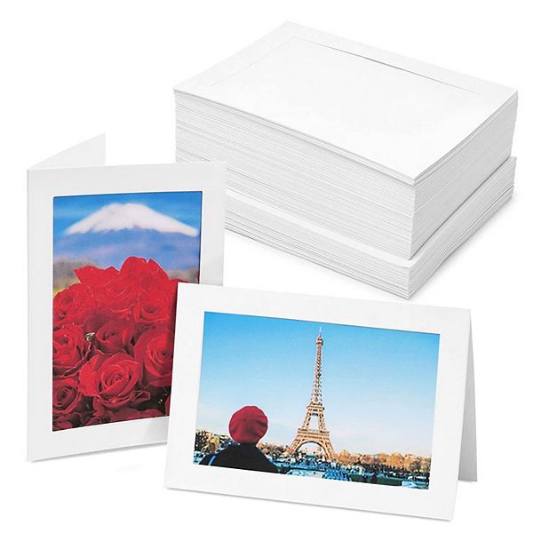 48 Pack Photo Insert Cards With Envelopes, White, 4x6 In Best Paper Greetings