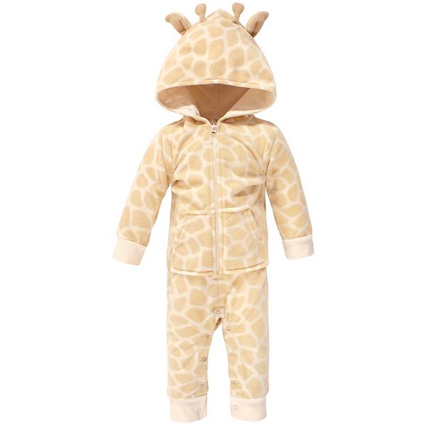 Hudson Baby Infant Fleece Jumpsuits, Coveralls, and Playsuits 1pk, Giraffe Hudson Baby