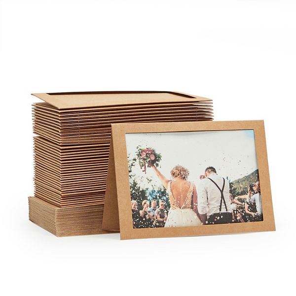 48 Pack Kraft Paper Photo Insert Cards With Envelopes, 4x6 Paper Frames Best Paper Greetings