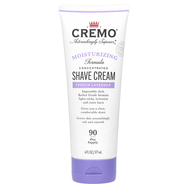 Shave Cream, French Lavender, 6 fl oz (177 ml) Cremo