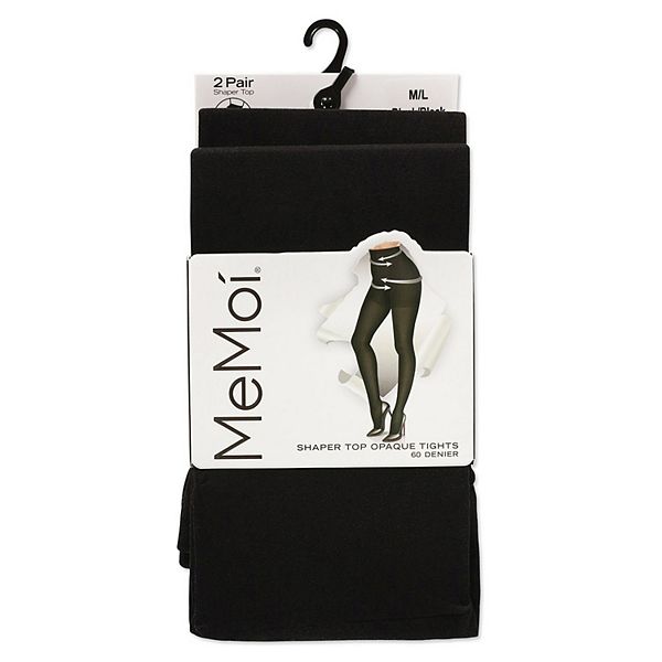 2 Pair Women's Shaper Control Top Tights Memoi