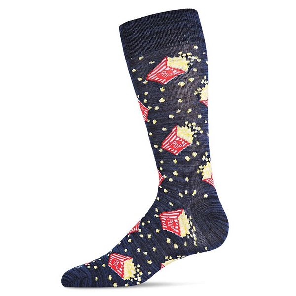 Men's Pass The Popcorn Novelty Crew Sock Memoi