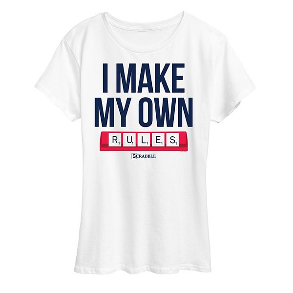 Women's Scrabble I Make My Own Rules Tee Hasbro