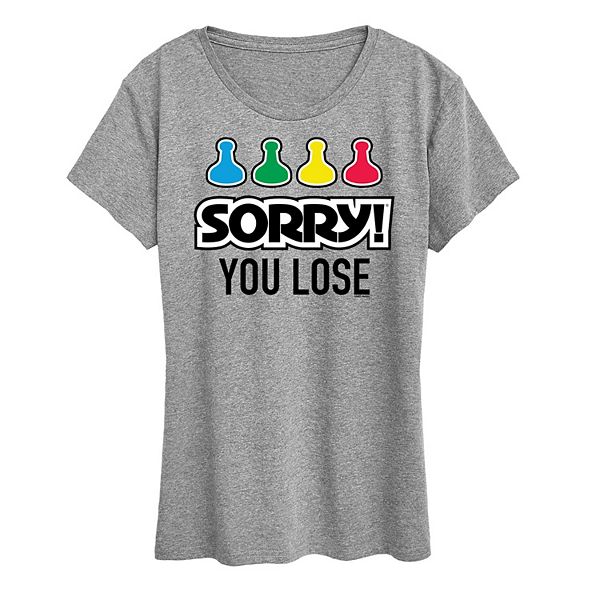 Women's Sorry You Lose Tee Graphic Tee by Hasbro Hasbro