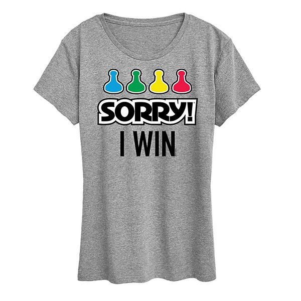 Women's Sorry Sorry I Win Tee Graphic Tee by Hasbro Hasbro