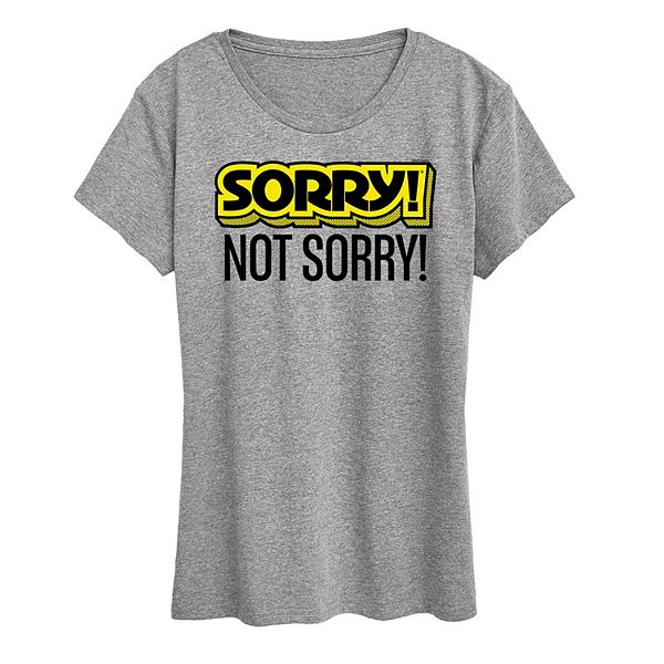 Women's Sorry Not Sorry Graphic Tee by Hasbro Hasbro