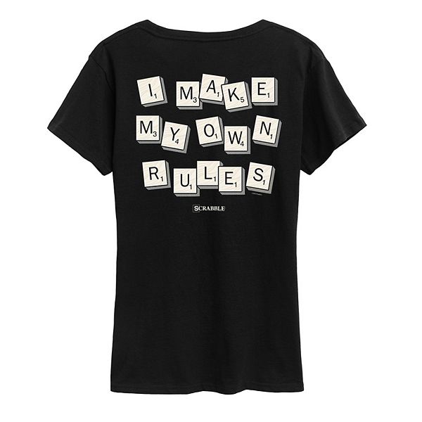 Women's Scrabble I Make My Own Rules Tee Hasbro