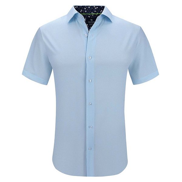 Tom Baine Slim Fit Short Sleeve Performance Stretch Button Down Tom Baine