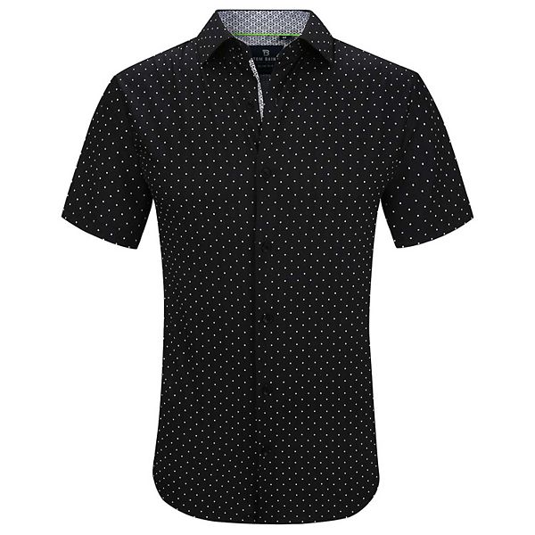 Tom Baine Slim Fit Short Sleeve Performance Stretch Button Down Tom Baine