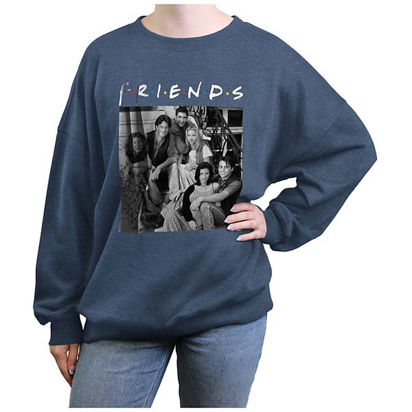 Juniors' Friends Stairs Group Photo Graphic Fleece Pullover Friends