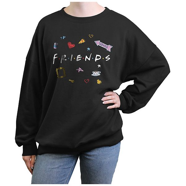 Juniors' Friends Icons Graphic Fleece Pullover Friends