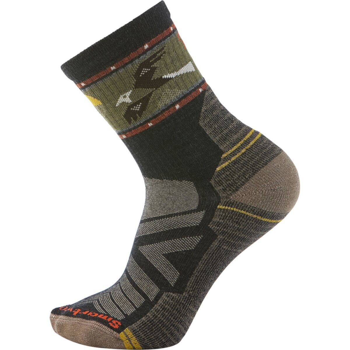 Hike Light Cushion Soaring Print Mid Crew Sock Smartwool