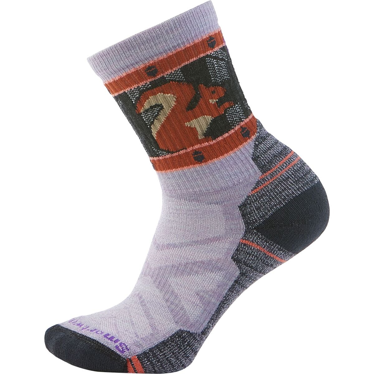 Hike Light Cushion Squirrely Print Crew Sock Smartwool