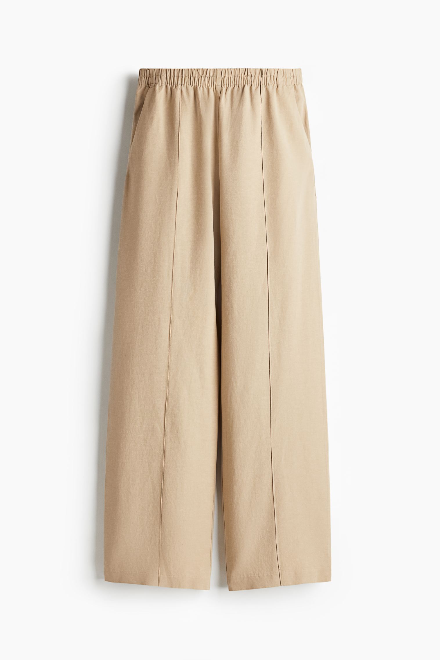 Linen-Blend Pants H&M