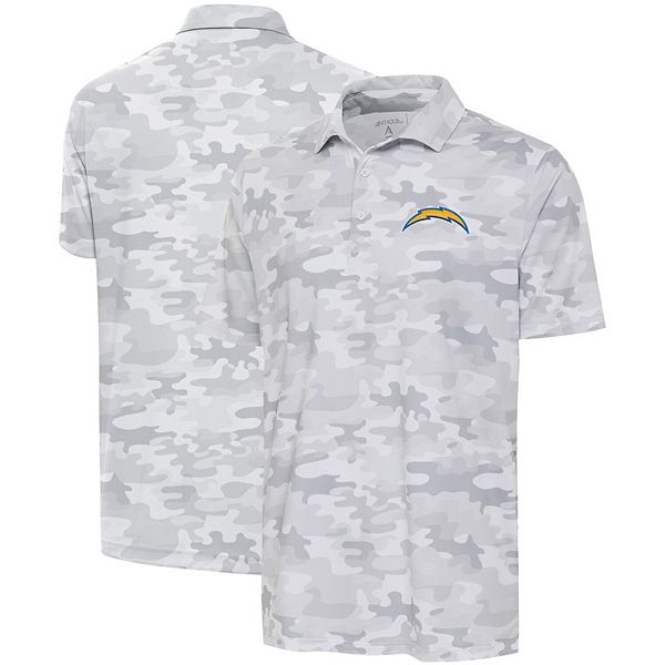 Men's Antigua White Los Angeles Chargers Collide Polo Antigua