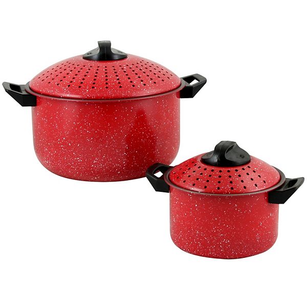 Gibson Home Casselman 4-Piece Nonstick Pasta Pot Set with Bakelite Handle/Knob Gibson Home