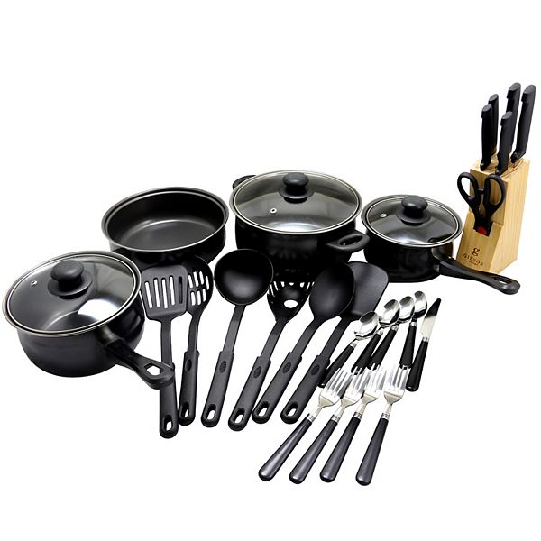 Gibson Home Total Kitchen 32 Piece Cookware Combo Set Gibson Home