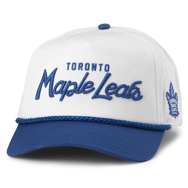 Men's American Needle White/Blue Toronto Maple Leafs Roscoe Washed Twill Adjustable Hat American Needle