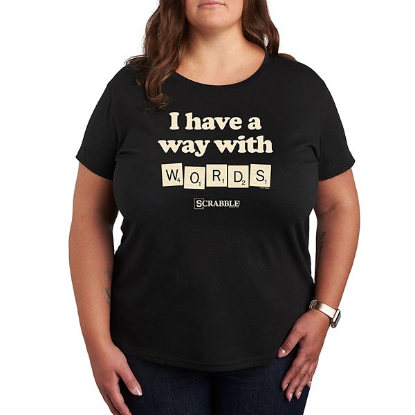 Plus Scrabble Way With Words Graphic Tee by Hasbro Hasbro