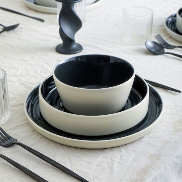 Stone Lain Elica Stoneware 12-Piece Dinnerware Set Stone Lain