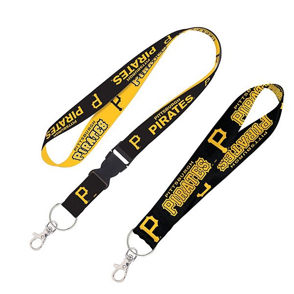 WinCraft Pittsburgh Pirates 2-Pack Lanyard with Detachable Buckle & Key Strap Set Wincraft