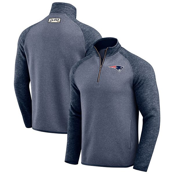 Men's Darius Rucker Collection by Fanatics Navy New England Patriots Tonal Quarter-Zip Jacket Darius Rucker Collection by Fanatics