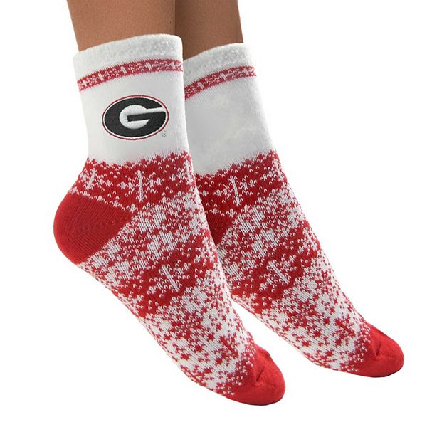 Women's ZooZatz Georgia Bulldogs Fuzzy Holiday Crew Socks Unbranded