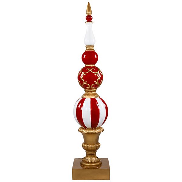 Northlight Commercial Size Candy Cane Ball Finial Christmas Decoration Northlight