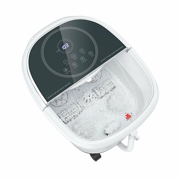 Foot Spa Bath Massager with 3-Angle Shower and Motorized Rollers Sugift