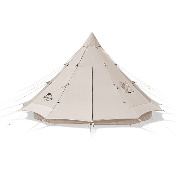 Naturehike Tent with Stove Jack Winter Teepee Tent 4-8Person Yurt Tent 4 Season Cotton Canvas Tent. Naturehike