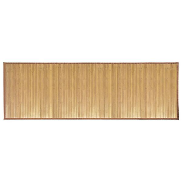 iDesign Formbu Bamboo Floor Mat, Runner for Bathroom, Entryway, Kitchen - 24" x 72", Natural iDesign