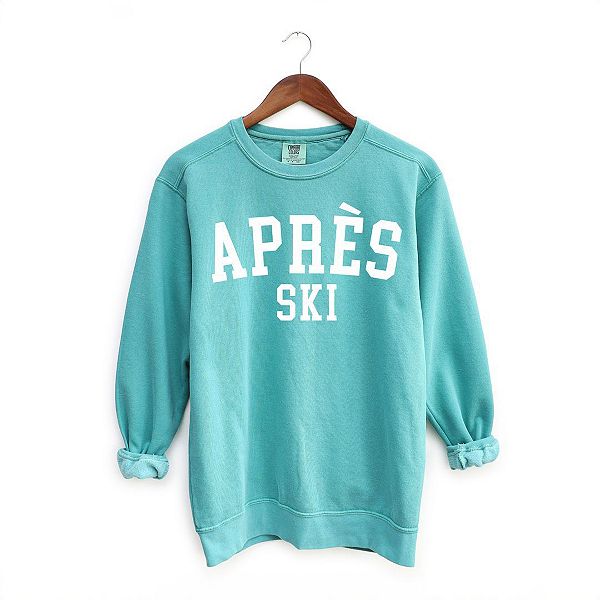 Apres Ski University Garment Dyed Sweatshirt Simply Sage Market