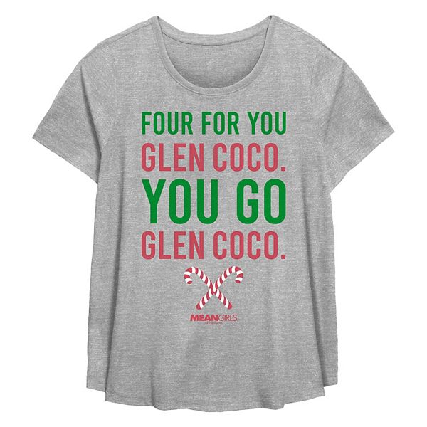 Plus Size Mean Girls Four For You Glen Coco You Go Glen Coco Flowy Graphic Tee Licensed Character