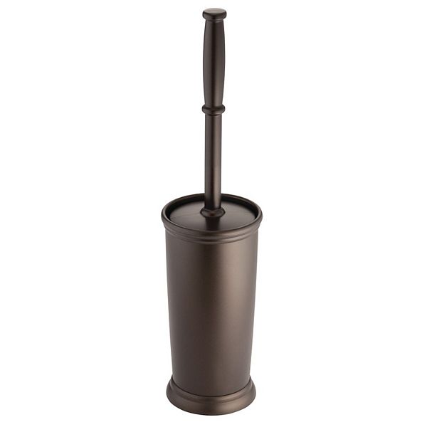 iDesign Kent Bathware, Toilet Bowl Brush and Holder for Bathroom Storage - Bronze iDesign