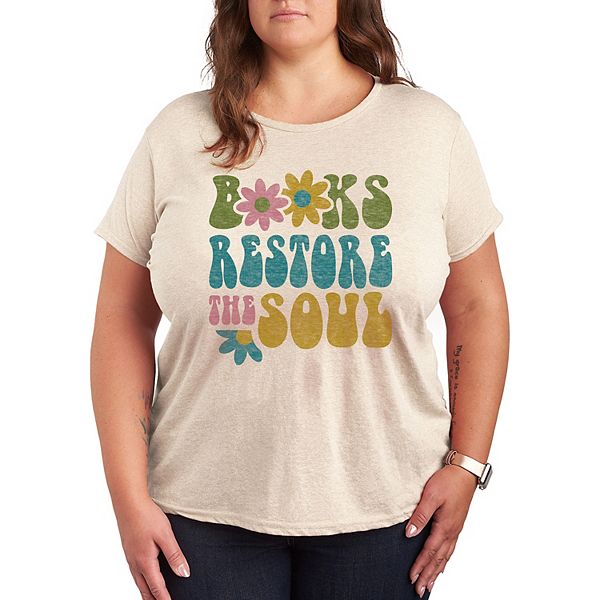 Plus Books Restore The Soul Graphic Tee Licensed Character