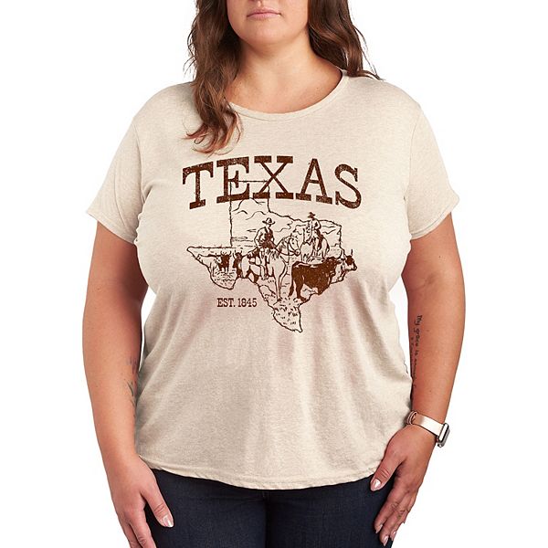 Plus Texas Graphic Tee Licensed Character