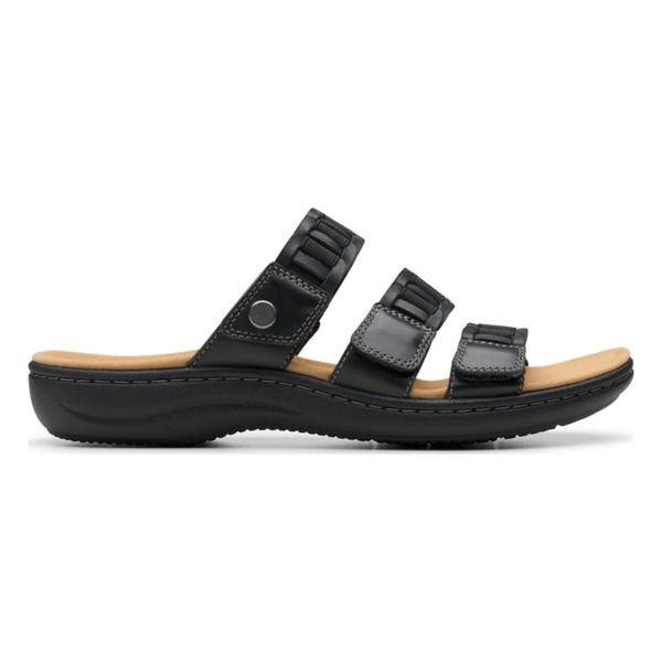 Clarks® Laurieann Hope Women's Leather Slide Sandals Clarks