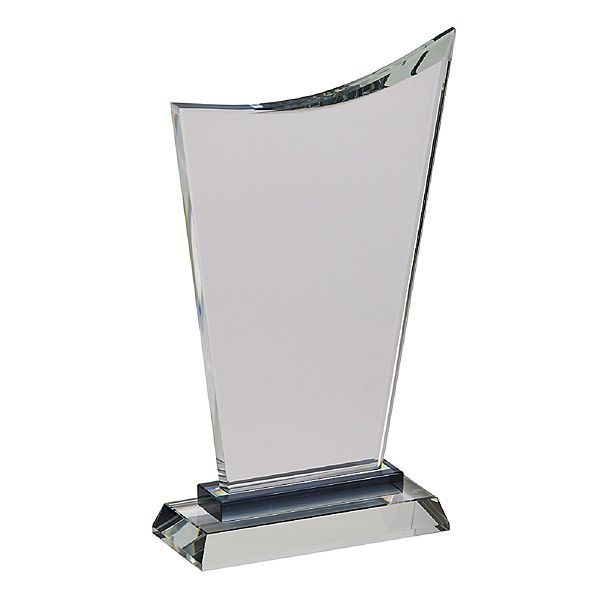 11.5" Clear Elegant Large Wave Shaped Trophy Contemporary Home Living