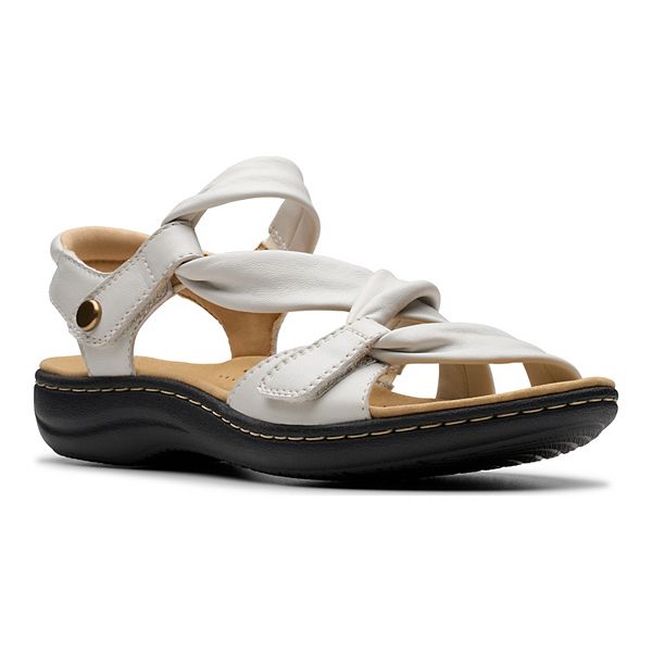 Clarks® Laurieann Bell Women's Leather Slide Sandals Clarks