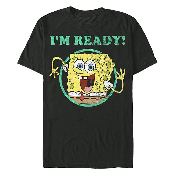 Disney's SpongeBob SquarePants I'm Ready! Men's Graphic Tee Disney