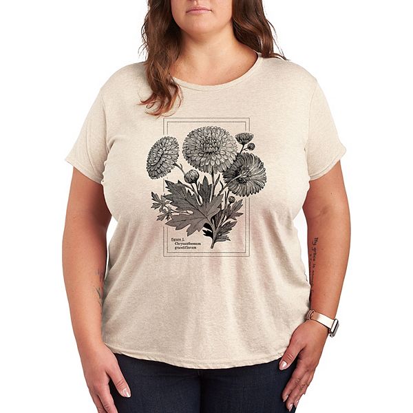 Plus Chrysanthemum Figure Graphic Tee Licensed Character