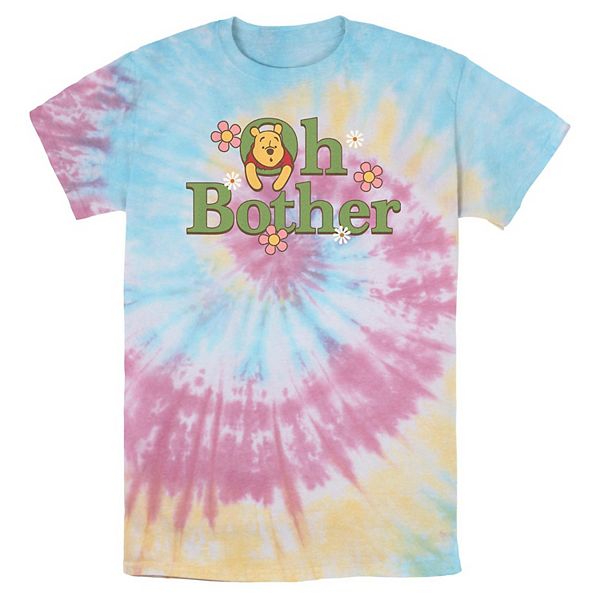 Disney's Winnie The Pooh Oh Bother Tie Dye Men's Graphic Tee Disney