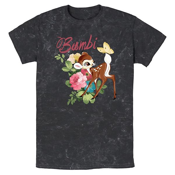 Disney's Bambi Painting Mineral Wash Men's Graphic Tee Disney