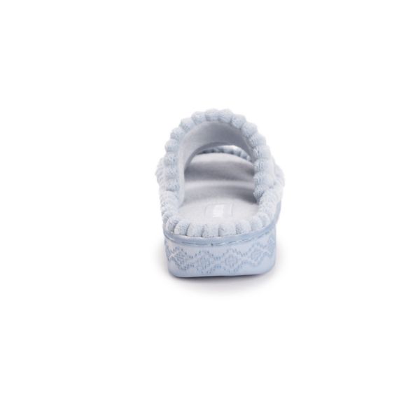 MUK LUKS Cloud Ribbed Terry Women's Double Strap Slide Sandals Muk Luks